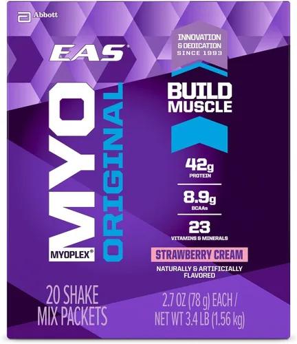 Vista 2 de Paquetes originales de batidos de proteínas múltiples EAS Myoplex., AB-149, 1, 20