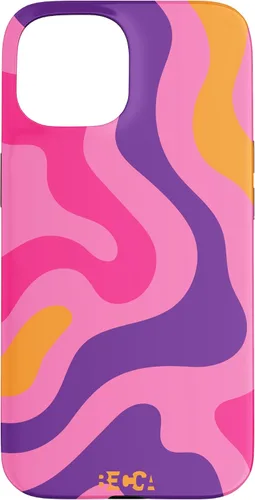 Vista 6 de Retro Liquid Swirl Groovy Abstract Pattern Wave Purple Phone Case for iPhone 17
