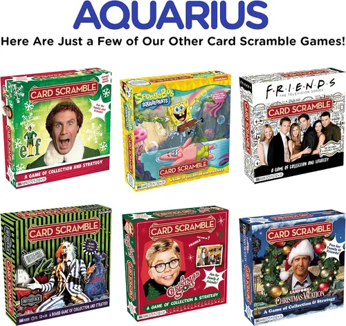 Vista 5 de AQUARIUS Juego de mesa de Navidad para vacaciones, divertido juego de fiesta familiar para niños, adolescentes y adultos, regalo entretenido