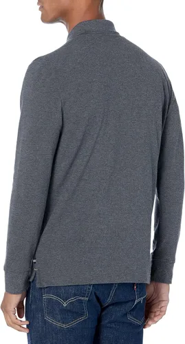 Vista 3 de Nautica Polo de manga larga de ajuste clásico para hombre