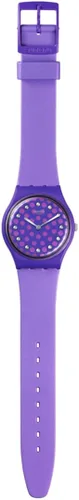 Vista 2 de Swatch Colección Gent BIOCERAMIC Standard Perfect Plum Quartz Watch, Púrpura