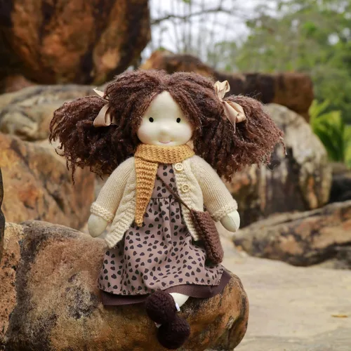 Vista 9 de BlissfulPixie Ballerina - Muñeca Waldorf de 12 pulgadas, hecha a mano, personalizada, para coleccionistas, regalo de cumpleaños para niños