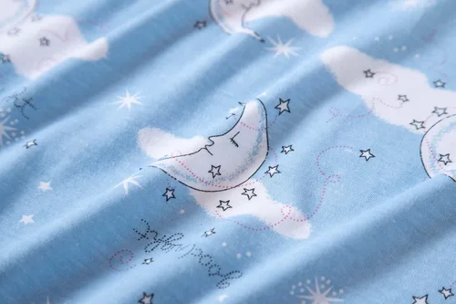 Vista 6 de Inadays Camisón de algodón para mujer, ropa de dormir de manga corta, camisón casual con estampado, pijama holgado y cómodo