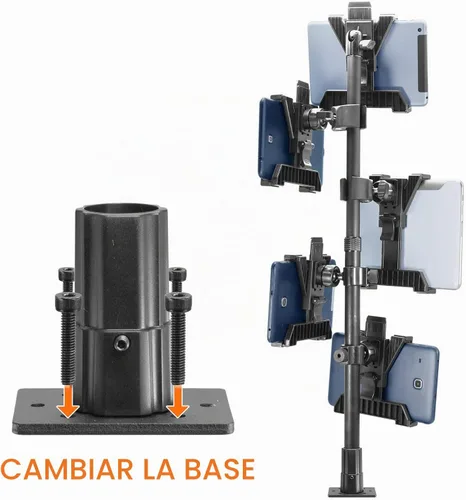 Vista 3 de iBOLT TabDock Tower Five Tablet Clamp Mount 7-10" para POS y aplicaciones de entrega