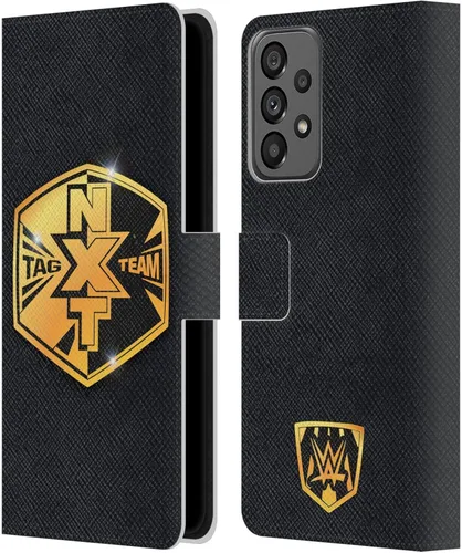 Vista 217 de Head Case Designs Officially Licensed WWE Cruiserweight Champion Title Belts Leather Wallet Case Compatible with Samsung Galaxy A07 4G Campeón