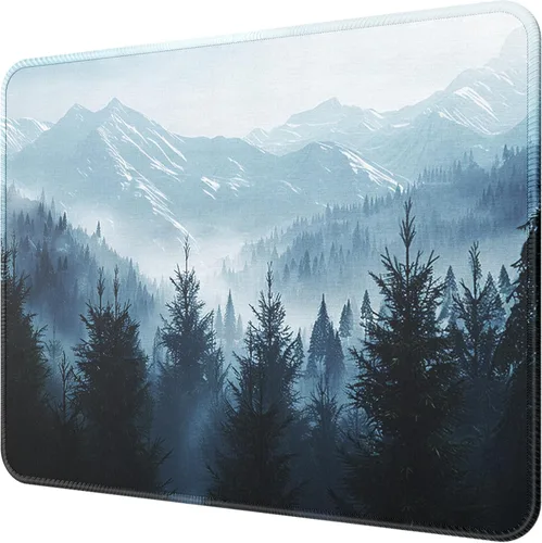 Vista 20 de Brothers Group Alfombrilla para mouse, 1 paquete Anti-Fray Stitched Edges, Premium Textured Surface, Non-Slip Rubber Base, Water and Stain