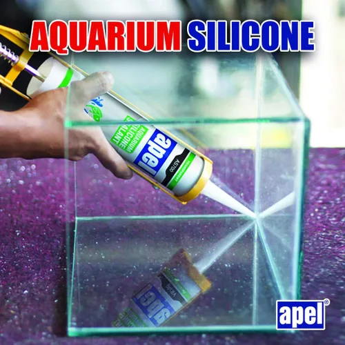 Vista 3 de Sellador de silicona 100% acuario (10.4 fl oz) seguro para peces (paquete de 1)