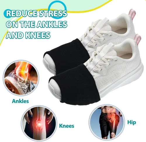 Vista 4 de Haysandy 8 Pares de Fundas para Zapatos de Baile Sobre Calcetines para Mujeres Bailarinas Negro