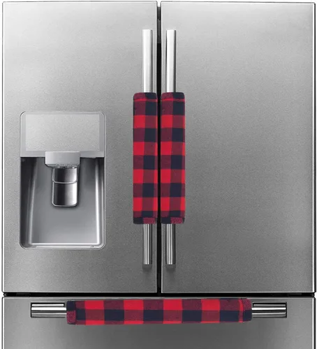 Vista 9 de Fundas para manijas de refrigerador, juego de fundas para manijas de electrodomésticos de cocina, horno microondas, nevera o lavavajillas, protector