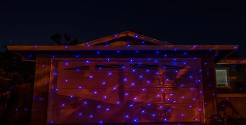 Vista 5 de LedMAll Movimiento Nieve Otoño Espectro Completo Efectos Estrella 7 Color Blanco Láser Luces de Navidad Luces Decorativas Control Rem