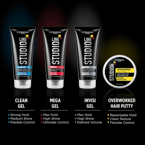 Vista 4 de L'Oreal Paris Studio Line INVISI Gel de fijación fuerte 6.80 oz