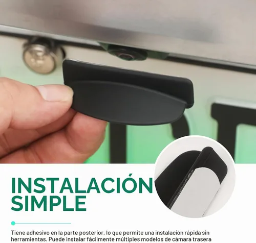 Vista 5 de Protector de lluvia para cámara de respaldo de automóvil, cubierta de silicona para cámara de visión trasera, protector impermeable para mayor Negro