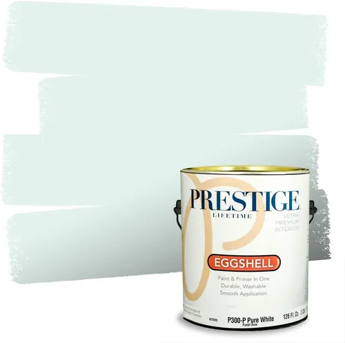 Vista 217 de PRESTIGE Pintura interior e imprimación en uno, salpicaduras acuosas, cáscara de huevo, 1 galón