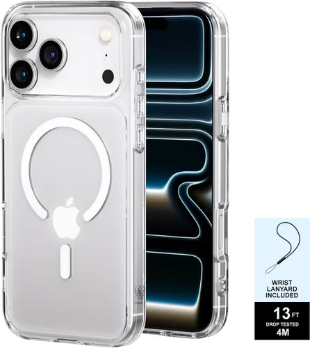 Vista 11 de PAUL B Funda para iPhone 17 2025 (compatible con MagSafe) protección contra caídas de grado militar (probada hasta 13 pies), antiamarilleamiento