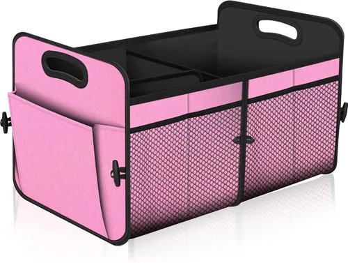 Vista 19 de Femuar Organizador de maletero de gran capacidad, accesorio impermeable para coche, antideslizante, plegable, adecuado para todos los vehículos