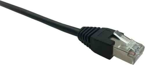 Vista 3 de CERRXIAN Cable de montaje en panel RJ45 macho a hembra LAN Ethernet Cat 5e (Negro)(3.3 ft)