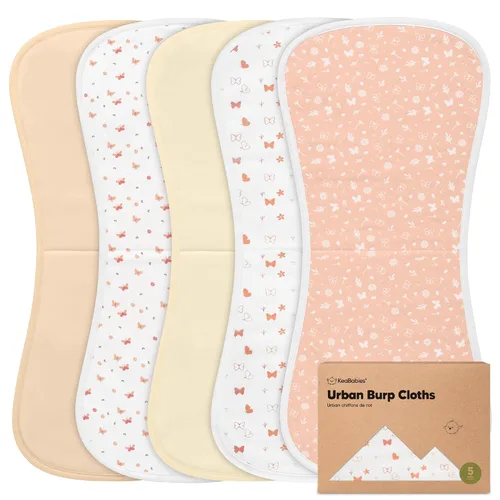 Vista 18 de Paños orgánicos para eructos para bebés niños y niñas, paquete de 5 paños de algodón súper absorbentes para bebés, trapos suaves y afelpados