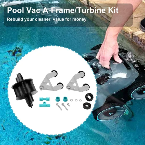 Vista 2 de AXV621DAT - Kit universal de turbina con marco A, compatible con Hayward Aquabug Navigator Pro Wanda The Whale Diver Dave Poolvac XL Pool Vac