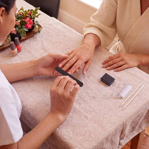 Vista 7 de 100 juegos 4 en 1 kit de manicura desechable a granel, negro