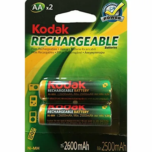 Vista 2 de Pila Recargable LR6 Kodak NI-MH 2600 mAh (2 pcs)
