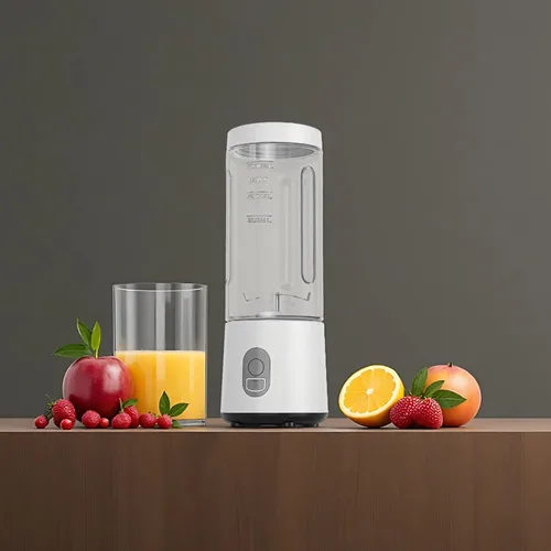 Vista 4 de USB Rechargeable Mini Juicer Blender, 16.9 Fl Oz (500 Ml) Portable Cup, 180W Motor with Stainless Steel Blades, Ideal for Smoothie Lovers