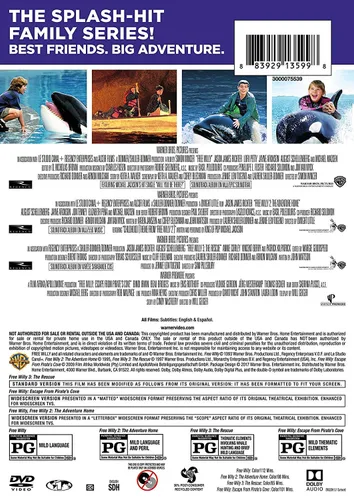 Vista 2 de Kids Heart Dolphin & Whales A Dolphin's Tale 1 & Part 2 DVD + Free Willy 1234 family Adventure Home Rescue Escape From Pirate's Cove Sea Animal