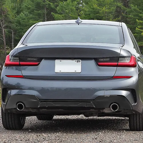 Vista 2 de Spec-D Tuning Alerón difusor de escape único trasero compatible con BMW G20 3 Series M Sport 2019-2020
