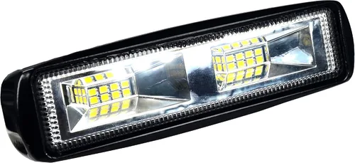 Vista 3 de Barra de luz de inundación todoterreno de 6 pulgadas para Jeep, camión, conducción, vehículos todoterreno - Tira de luz LED antiniebla resistente al