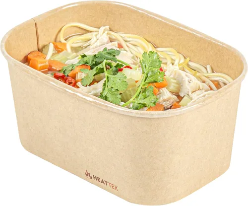 Vista 13 de Restaurantware Recipiente para llevar para microondas, 25 unidades, 16.9 onzas, caja de alimentos apta para horno, diseño resistente Kraft