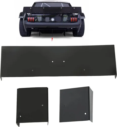 Vista 6 de Alerón trasero de ala trasera de coche a control remoto, escala 1/7, alerón trasero de plástico, accesorios de repuesto para camión EX07