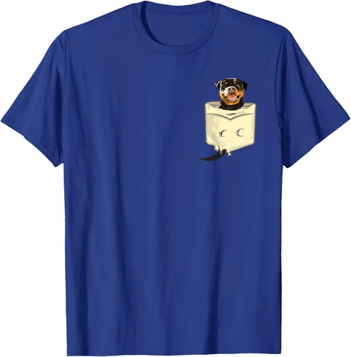 Vista 25 de Rottweiler In A Pocket - Camiseta de entrenamiento de cachorros para amantes de los perros, Negro