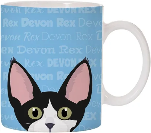 Vista 10 de Adorable diseño de raza de gato taza de café de cerámica de 11 oz (abisinio)