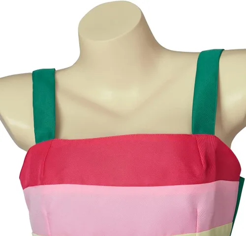 Vista 5 de Saniplaycos Disfraz de princesa de estrella y mariposa para cosplay, mini vestido verde para mujer