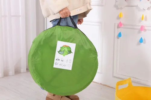 Vista 5 de Tiendas de campaña para niños – Tienda de campaña plegable para niños y niñas – Gran casa de juegos plegable para diversión en interiores