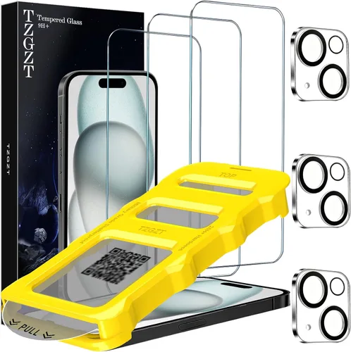 Vista 9 de TZGZT Protección de cámara para iPhone 12 de vidrio templado, [Accesorios] Cubierta protectora magnética con 2X protector de pantalla, para mujeres