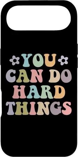 Vista 27 de Inspirational Women's Graphics - You Can Do Hard Things Case for iPhone 16