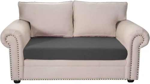 Vista 14 de MBROS Funda de cojín elástica para sofá de 2 cojines, protector de muebles de 1 pieza, funda de cojín para sofá, funda de cojín, color negro