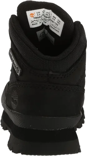 Vista 3 de Timberland Botas de senderismo Euro Hiker Mid con cordones para niño Negro (black Nubuck)