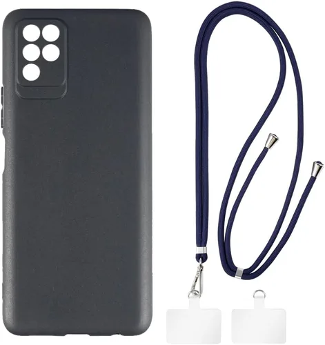 Vista 9 de Funda y cordón para Infinix Note 10 - transparente+negro Juego de 6.95 pulgadas que incluye funda protectora y correa desmontable para el cuello