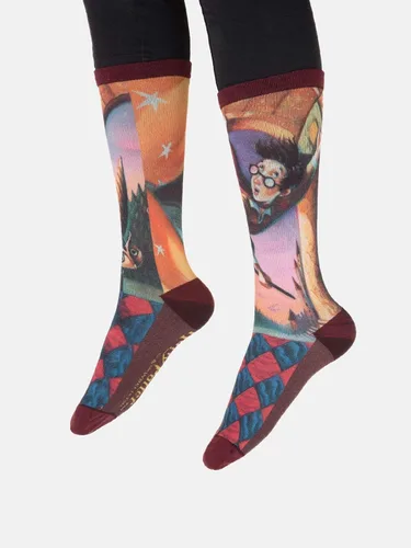 Vista 3 de Out of Print Calcetines unisex con temática literaria y libros de Harry Potter