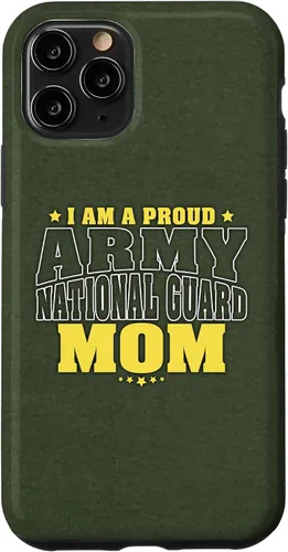 Vista 28 de iPhone 11 I Am A Orgulloso Ejército Nacional Mamá - Estuche Militar Madre