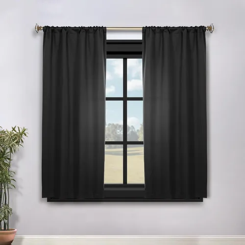 Vista 65 de Superior Blackout Curtains, Room Darkening, Bedroom, Drapes, Kitchen, Living Room Window Accents, Sun Blocking, Thermal, 2 Pack, Solid Blackout