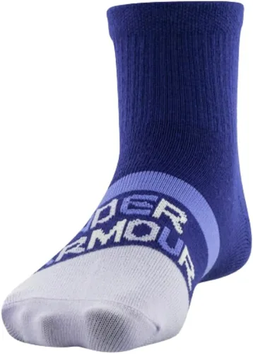 Vista 5 de Under Armour Girls Essential Lite - Calcetines ligeros para cuarto de galón, paquete de 6