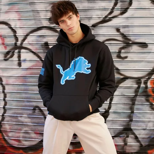 Vista 4 de Ultra Game Sudadera con capucha retro oficial de la NFL para hombre