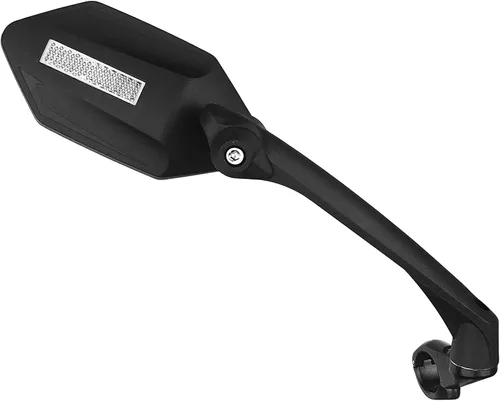 Vista 2 de Nueva lente de cristal resistente a los arañazos, espejo de bicicleta para manillar, espejo retrovisor seguro giratorio, espejo de bicicleta, ME-007