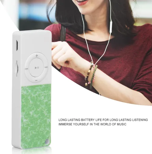 Vista 8 de PUSOKEI Mini reproductor MP3 delgado para niños, reproductor de alta fidelidad sin pérdidas, tarjeta de expansión de 64 GB reproductor MP3