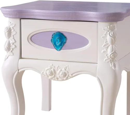 Vista 7 de rockcloud Paquete de 4 tiradores de puerta de armario de ágata azul, 10 piezas multicolor de ágata