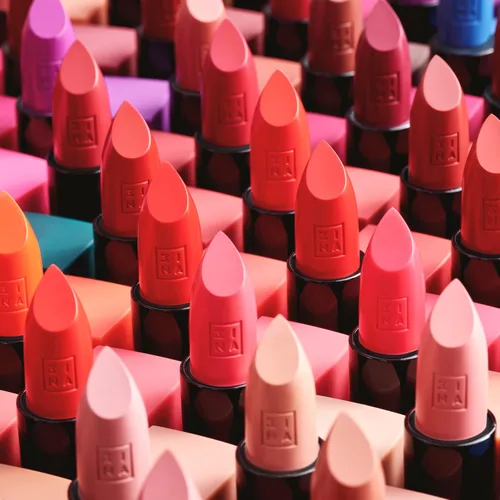 Vista 6 de 3INA The Lipstick - Lápiz labial hidratante para mujer, acabado satinado semimate con 5 horas de uso prolongado, altamente pigmentado y cómodo 245