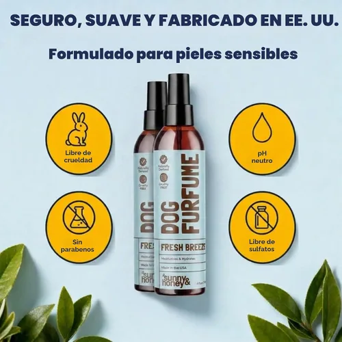 Vista 2 de Sunny & Honey - Perfume en aerosol para perros de larga duración