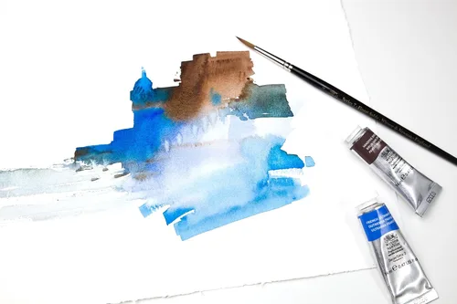 Vista 5 de Winsor & Newton Bloque de papel de acuarela profesional, 7" x 10", prensado en frío